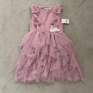 Pink swan dress
